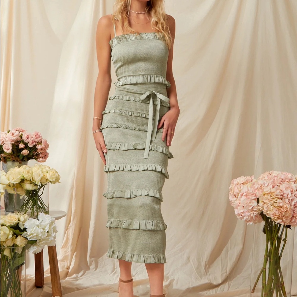 V. Chapman Lily Dress & Mohair Shrug